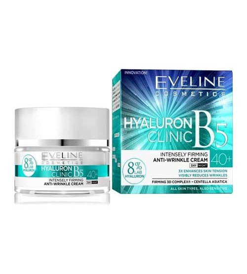 Eveline Hyaluron Clinic B5 40+ Day And Night Anti-Wrinkle Cream 50ml